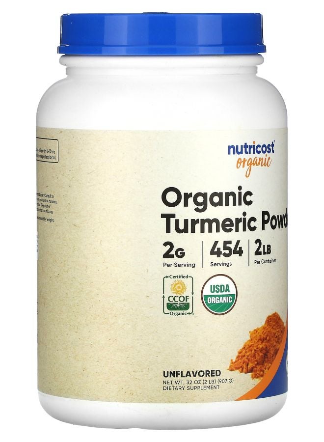 Nutricost Organic Turmeric Powder Unflavored 32 oz (907 g) - Image 2
