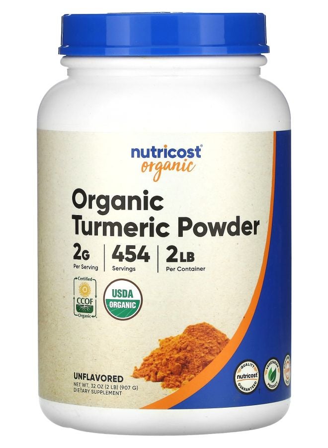 Nutricost Organic Turmeric Powder Unflavored 32 oz (907 g) - Image 1