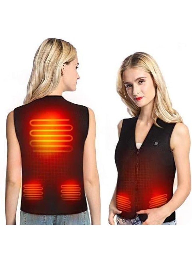 Electric Heated Vest with USB Charger, Body Warm Wrap Jacket Cloth Therapy Pad with 3 Temperature for Cold Outdoor Activities, Hunting Camping Hiking Skiing Fishing Fit for Women and Men (M) - Image 1