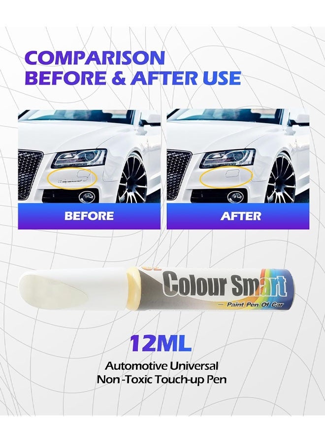 Touch Up Paint Pen,Car Paint Pen,Car Paint Scratch Repair,Car Accessories Car Scratch Remover Pen,Car Touch Up Paint,Car Paint Scratch Repair,Paint Pen for Cars Paint Scratch Repair (White) - Image 2