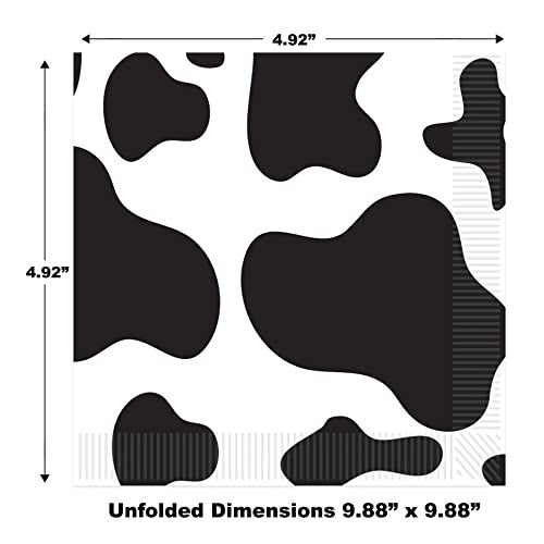 Beistle Cow Print And Design Beverage Napkins - Image 2