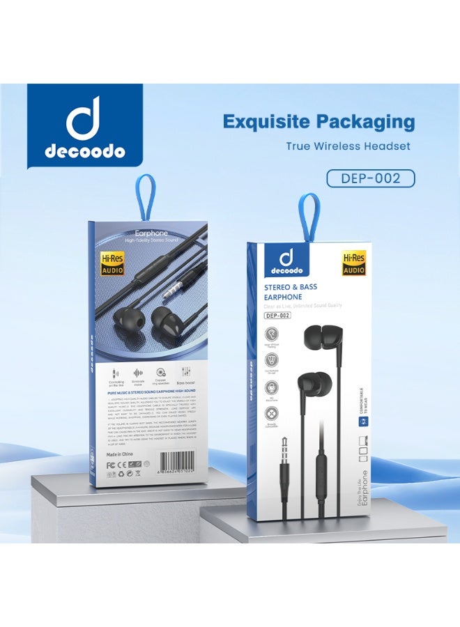 Decoodo Stereo & Bass 3.5mm In-Ear Wired Earphone - Image 2