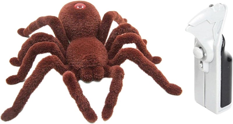 كلاراكو عنكبوت رتيلاء واقعي يعمل بجهاز تحكم عن بعد، لعبة مقالب، إكسسوارات هالوين، عنكبوت تحكم عن بعد، مناسب للأعياد وحفلات الكريسماس للأطفال - Image 3