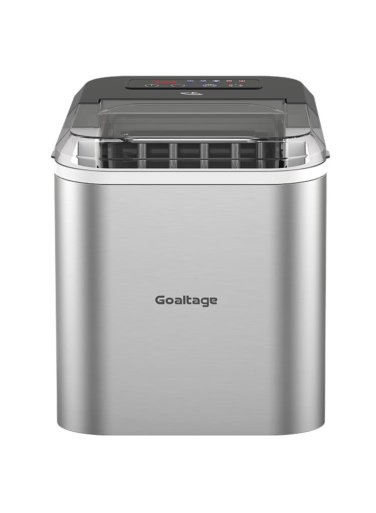 Goaltage ICM01 QuickFreeze Ice Maker with 1.6 L Capacity, Smart Control Panel and Low Energy Consumption Functionality