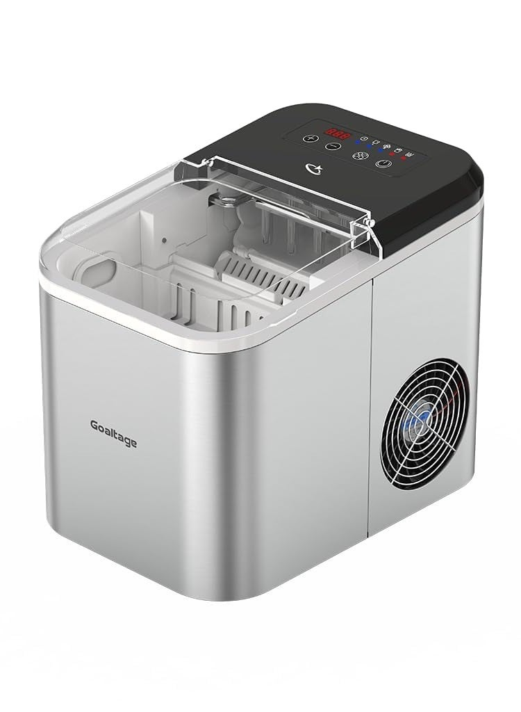 Goaltage ICM01 QuickFreeze Ice Maker with 1.6 L Capacity, Smart Control Panel and Low Energy Consumption Functionality