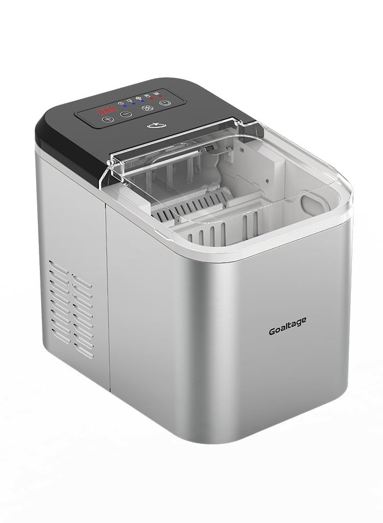 Goaltage ICM01 QuickFreeze Ice Maker with 1.6 L Capacity, Smart Control Panel and Low Energy Consumption Functionality