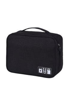 Generic Digital Storage Bag For Phones Cables Power Banks Usb Drives Multi-functional Storage Box-Color:Navy  - Image 4