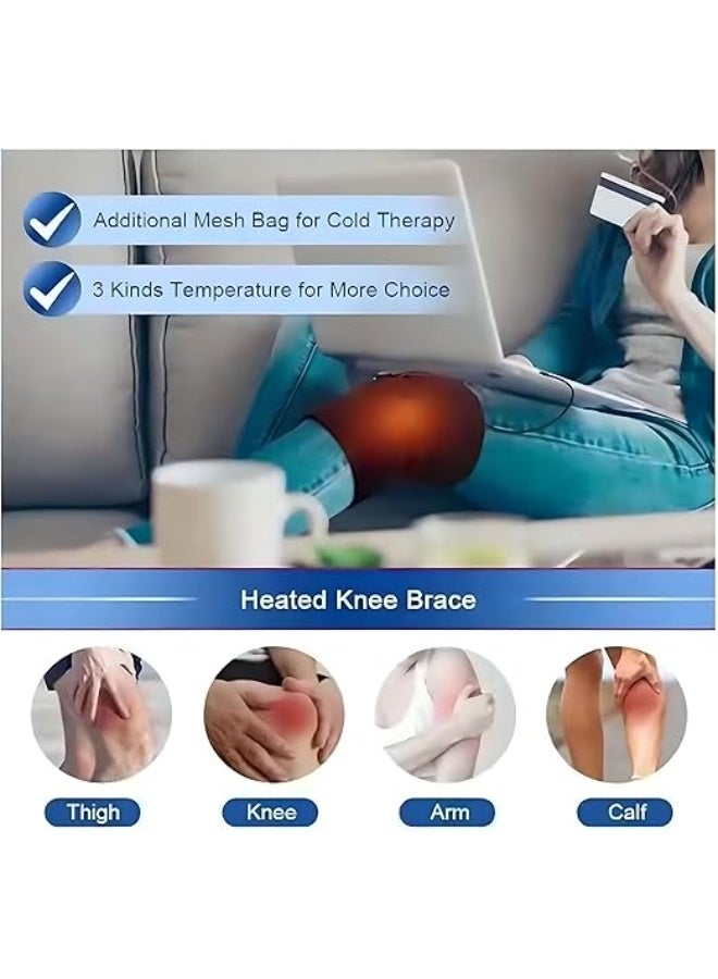 Multi-Use Electric Thermal Brace – Heated Knee, Elbow & Ankle, Adjustable for Pain Relief & Blood Circulation - Image 5