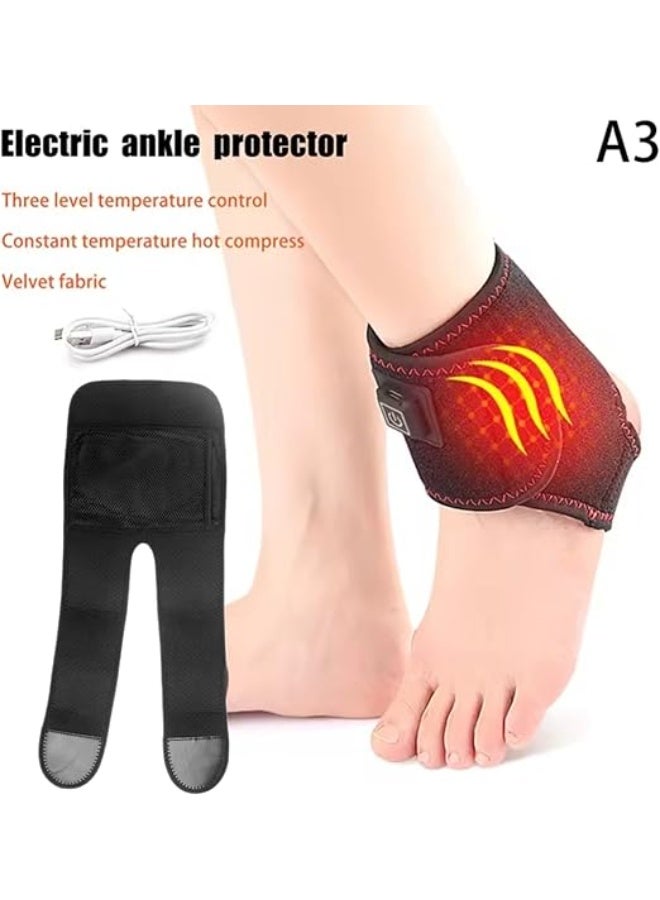 Multi-Use Electric Thermal Brace – Heated Knee, Elbow & Ankle, Adjustable for Pain Relief & Blood Circulation - Image 3