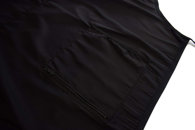 Betty Dain Luminous Salon Stylist Apron, Classic Design, Bottom Zipper Pockets, Adjustable Neck Strap, Lightweight, Water-Resistant Poly Nylon Blend Repels Hair, Easy Care, Black - Image 4