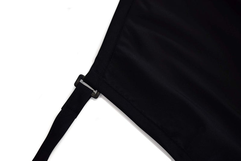 Betty Dain Luminous Salon Stylist Apron, Classic Design, Bottom Zipper Pockets, Adjustable Neck Strap, Lightweight, Water-Resistant Poly Nylon Blend Repels Hair, Easy Care, Black - Image 3