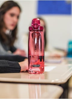 Nalgene Nalgene USA 700ml OTF Tritan Renew Bottle Petal w/Beet Sustain  - Image 4