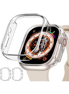 SHOPI 2 Pack Case for Apple Watch Ultra 49mm, [Touch Sensitive] [HD Clear] Slim Bumper [Full Protection] Cover for iWatch Ultra 49mm - Clear  - Image 1
