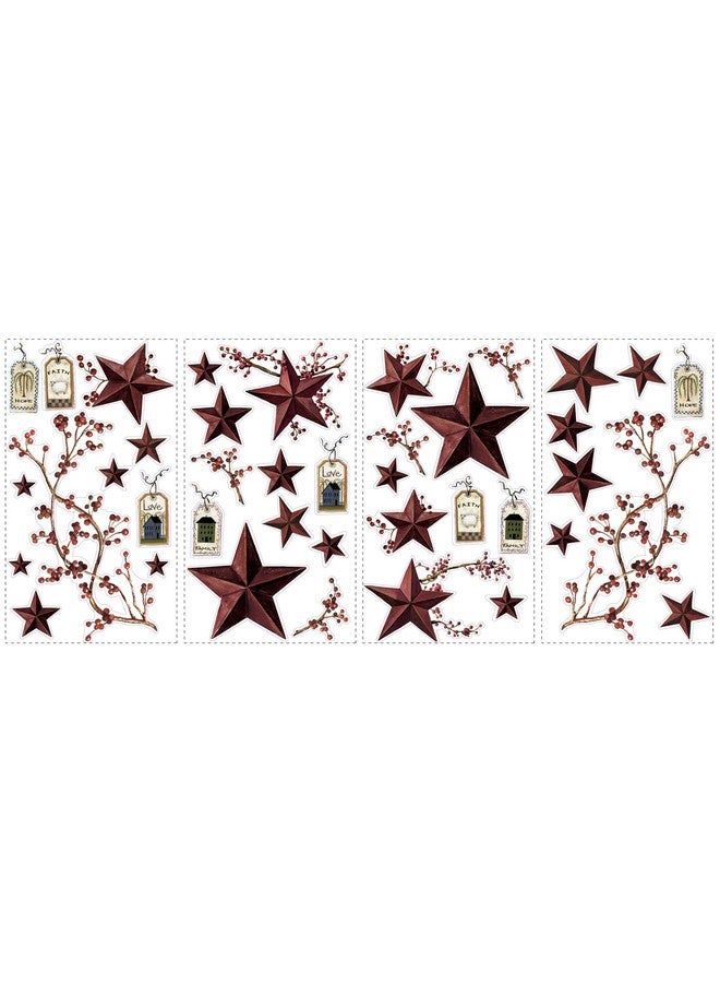 RoomMates RMK1276SCS Country Stars and Berries Peel and Stick Wall Decals - Image 2