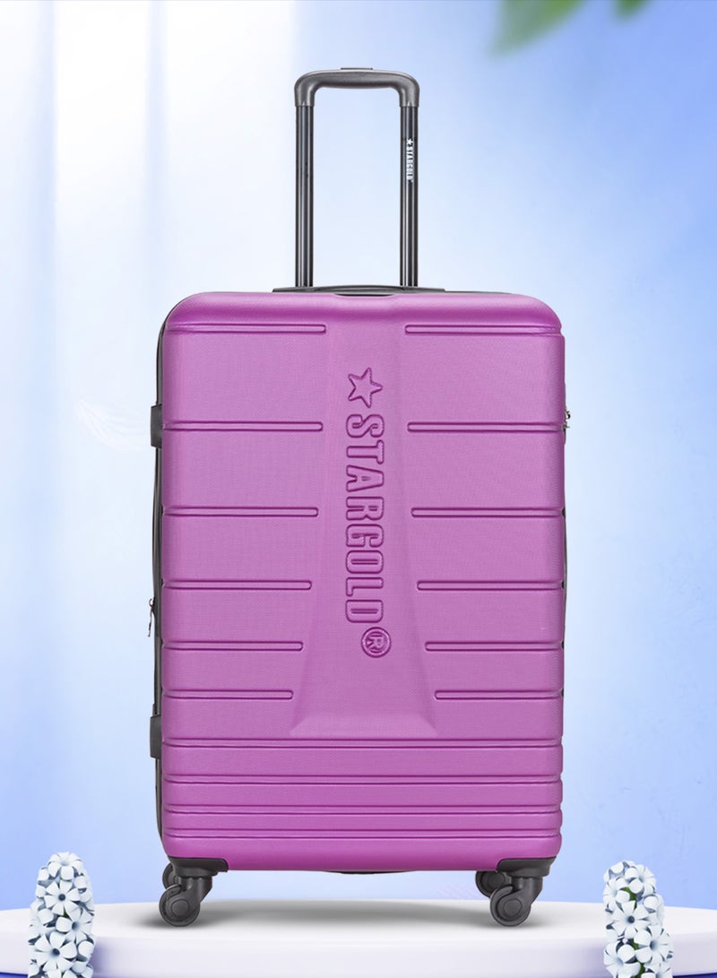 ستارجولد 4 عبوات من عربة أمتعة مقفلة ذات رقم دوار للجانب الصلب - Image 2