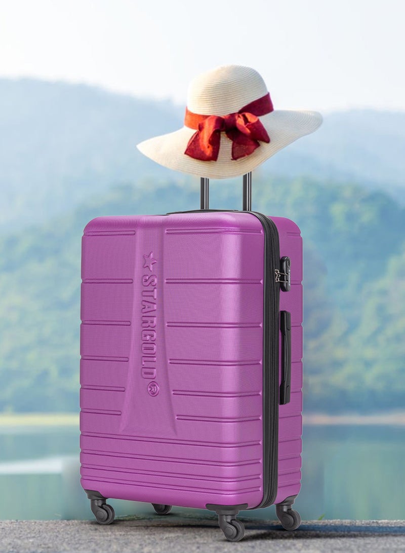 ستارجولد 4 عبوات من عربة أمتعة مقفلة ذات رقم دوار للجانب الصلب - Image 3