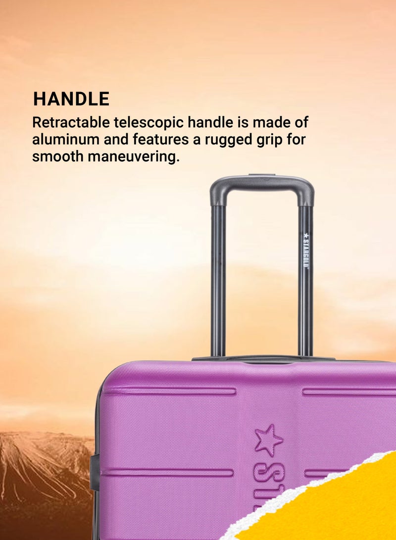 ستارجولد 4 عبوات من عربة أمتعة مقفلة ذات رقم دوار للجانب الصلب - Image 4