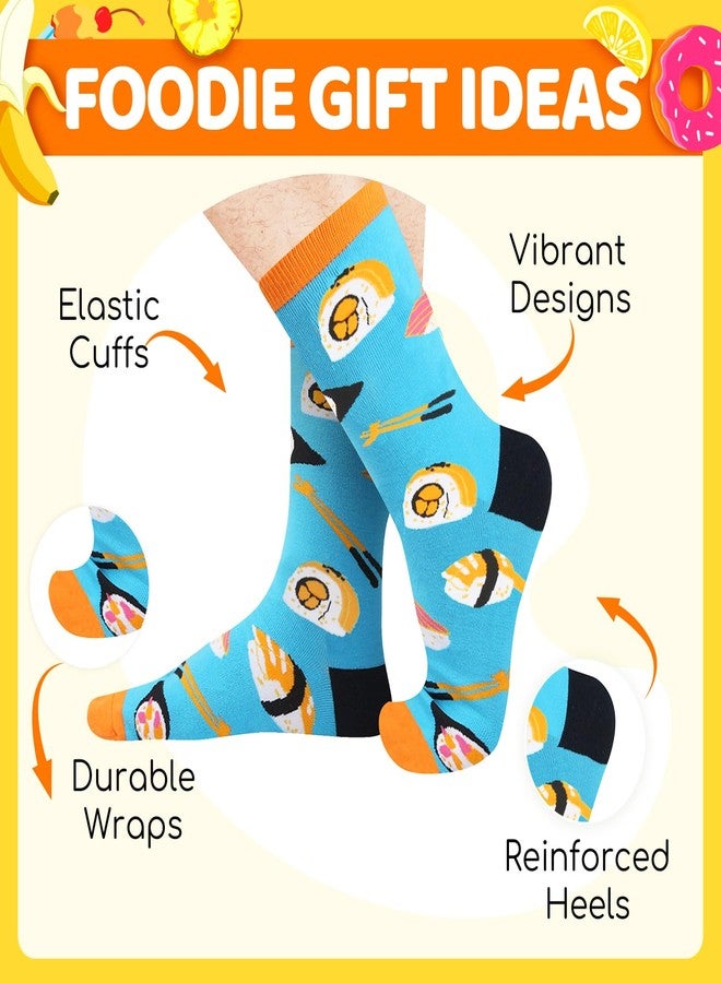 Zmart Sushi Socks for Men - Funny Sushi Lover Gifts Idea, Cool Crazy Silly Socks, Food Stocking Stuffers - Image 2