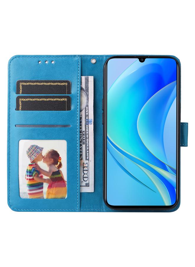 Zaboon Case For Huawei nova Y70 / Y70 Plus / Enjoy 50 Embossed Sunflower Leather Phone Case - Image 4