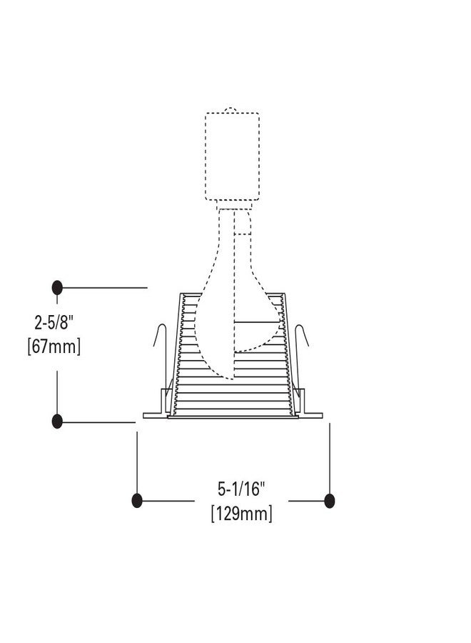 HALO 993W, 4" Trim Coilex Baffle White Trim with White Baffle - Image 2