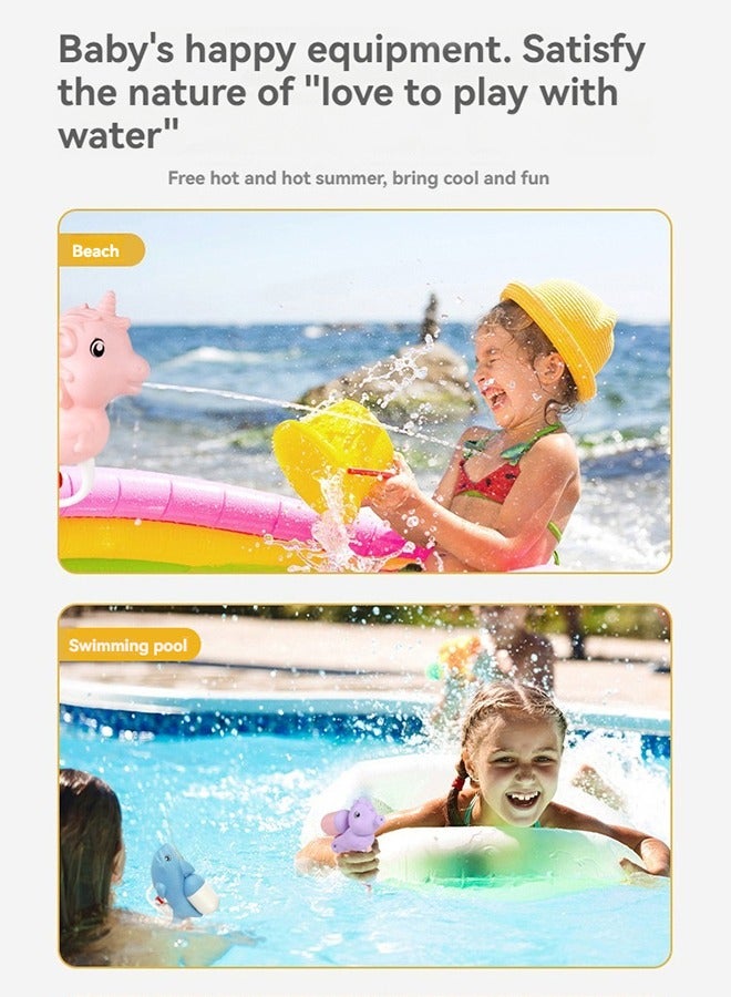 UETEEY Unicorn Squirt Water Guns for kids Cartoon Mini Squirt Pistol Water Guns for Kids Toddlers Summer Fighting Game and Unicorn Toy for Pool Outside Backyard Pool Beach Party  - Image 3