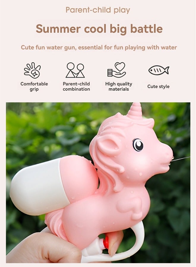 UETEEY Unicorn Squirt Water Guns for kids Cartoon Mini Squirt Pistol Water Guns for Kids Toddlers Summer Fighting Game and Unicorn Toy for Pool Outside Backyard Pool Beach Party  - Image 2