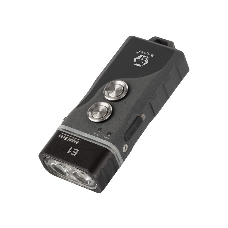 RovyVon E1 EDC Flashlight High Lumen Rechargeable 700 Lumen Dual Power AAA Keychain Flashlights with Lockout Mode Waterproof for Daily Use Camping - Image 2