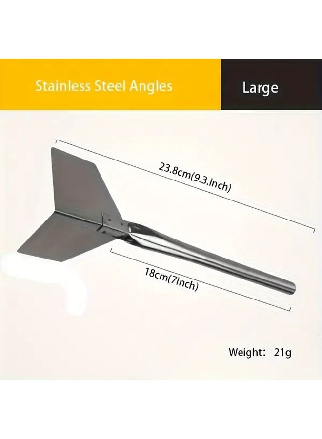 4pcs Premium Stainless Steel Corner Trowels for Concrete Drywall Plastering Brickwork - Image 3