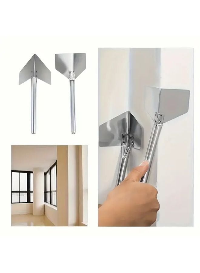 4pcs Premium Stainless Steel Corner Trowels for Concrete Drywall Plastering Brickwork - Image 2