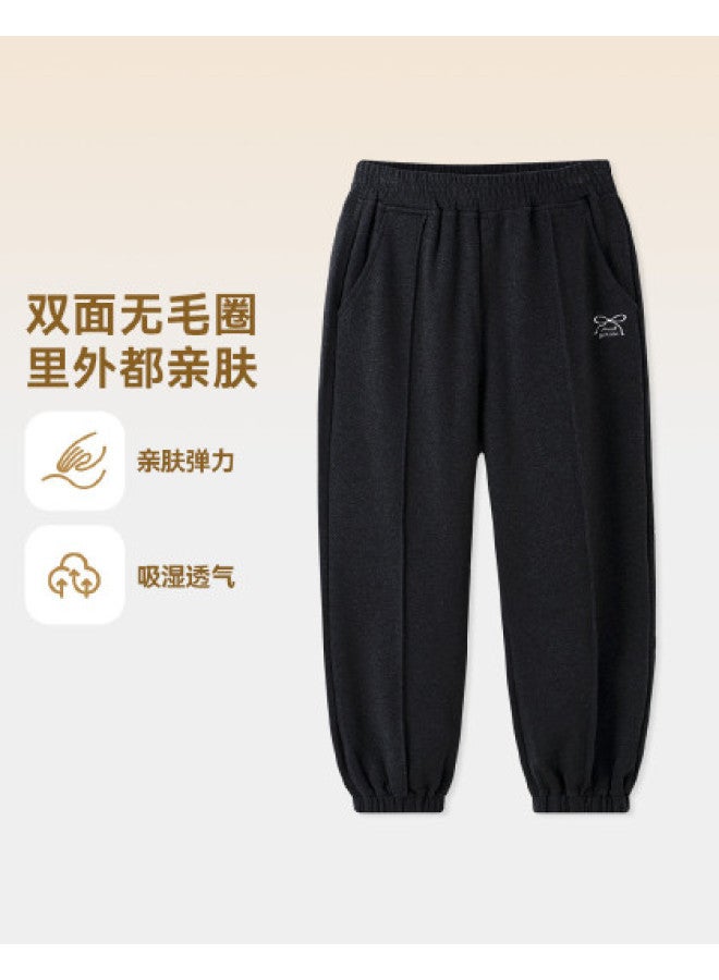 Annil Girls' Pants 2025 Autumn New Style Simple Casual Sports Stretch Fashion Loose Cuffed Trousers - Image 1