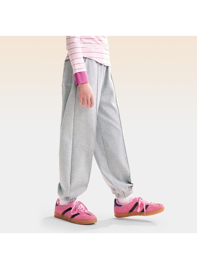 Annil Girls' Pants 2025 Autumn New Style Simple Casual Sports Stretch Fashion Loose Cuffed Trousers - Image 3