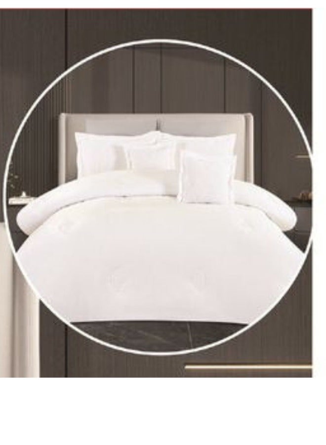 SMART HOME Winter double bed sheet 5 pieces embroidered double-sided system velvet face and fur face, single size 180x240 cm, the sheet fits a bed size 120X200 cm  - Image 2