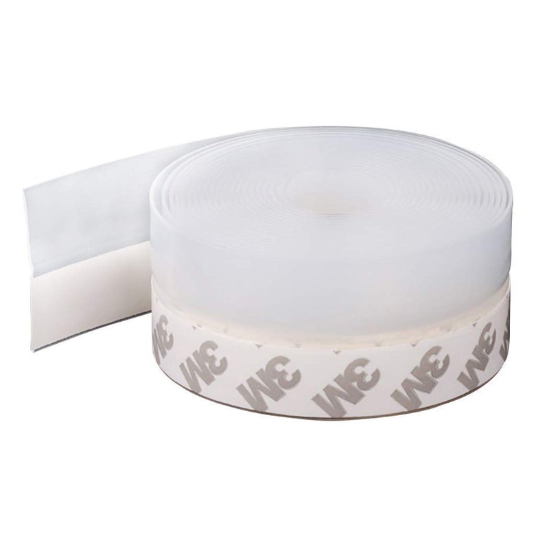 Delzon Delzon Silicone Seal Tape 45 mm Door Tape Gaps Tape Sealer Tape Multi Size White 2 Meter  - Image 1