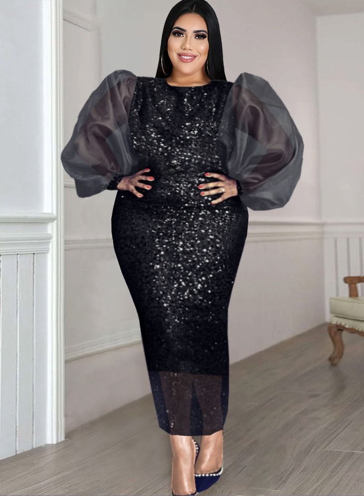 Loquat Fashionable And Generous Dress Black  - Image 1