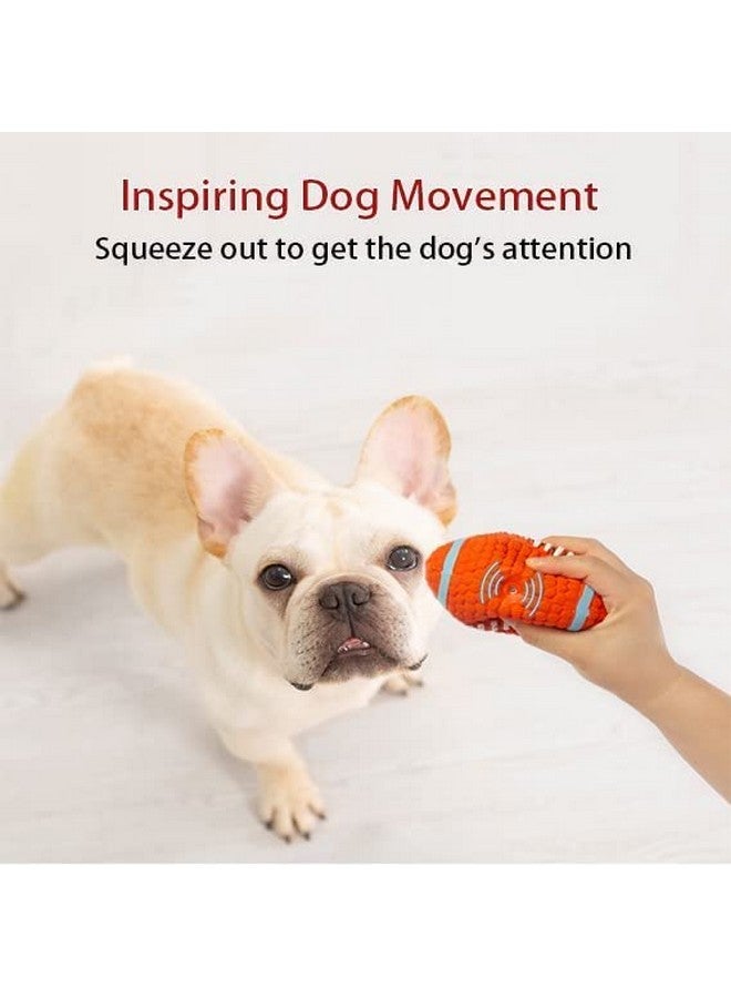 كرة الرجبي والبيسبول للكلاب من المطاط الطبيعي غير السام - ناعمة ومرنة ومتينة لجميع سلالات الكلاب والجراء - مجموعة من قطعتين - Image 5