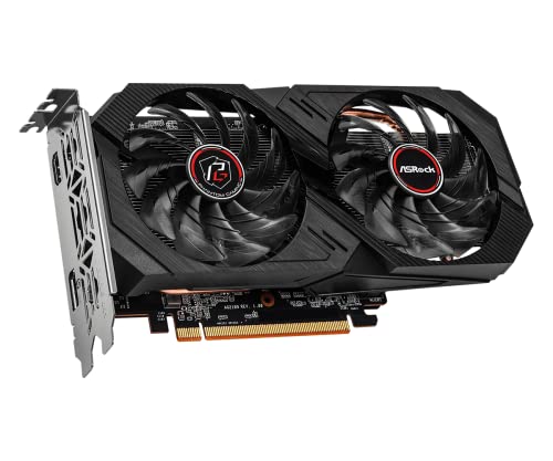 ASRock AMD Radeon RX 6500 XT Phantom Gaming D 4GB OC GDDR6 0dB Silent Cooling 18 Gbps 64-bit 7680 x 4320 Graphics Card Dual Fan HDMI DisplayPort - Image 3