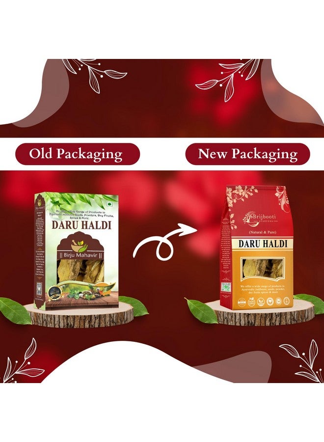 BrijBooti Daru Haldi Bark - (100 Gm) | Berberis aristata | Indian Barberry Daru Haldi Chaal - Image 2