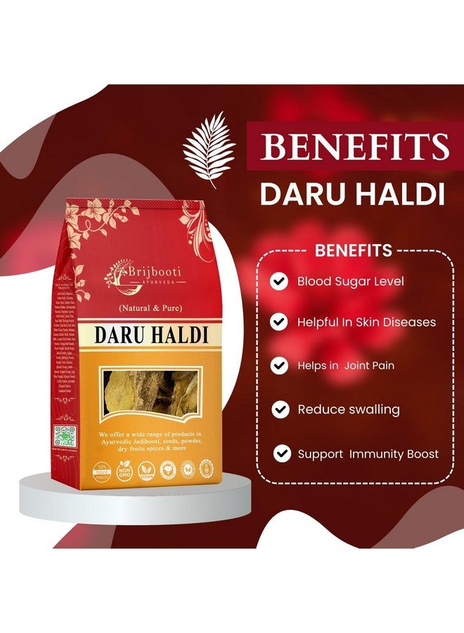BrijBooti Daru Haldi Bark - (100 Gm) | Berberis aristata | Indian Barberry Daru Haldi Chaal - Image 3