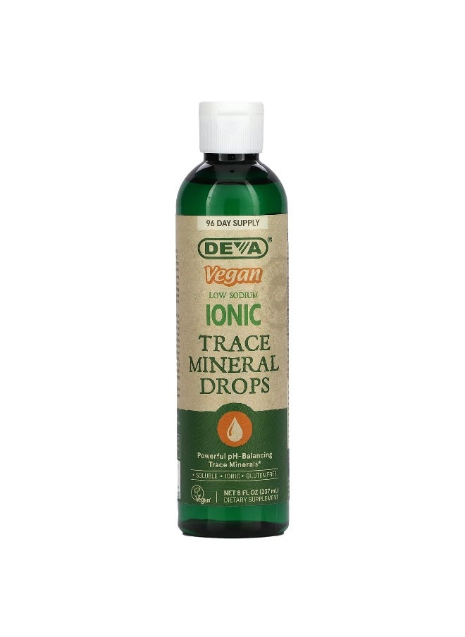 Deva - Deva, Vegan Low Sodium Ionic Trace Mineral Drops , 8 fl oz (237 ml) - Image 1