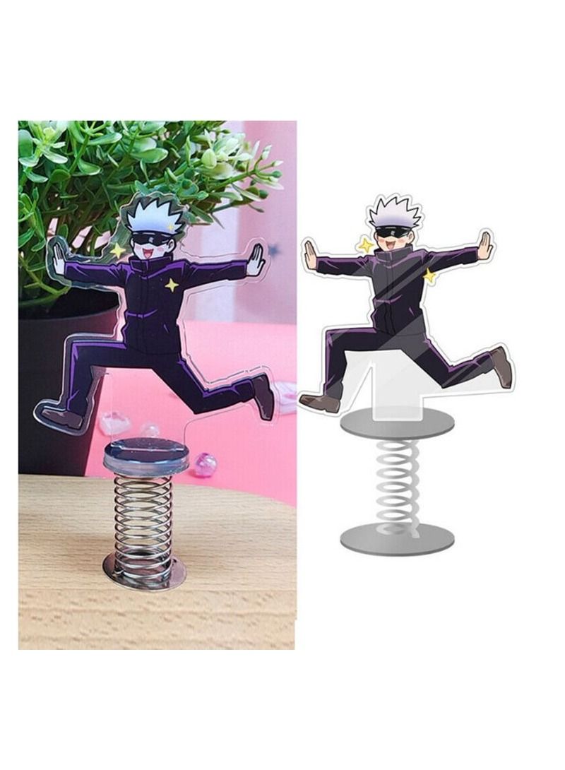 Jujutsu Kaisen Gojo Satoru Funny Standing Figure Anime Desk Display Stands Ornaments Shaking Shaking Acrylic Standing Plate  - Image 1