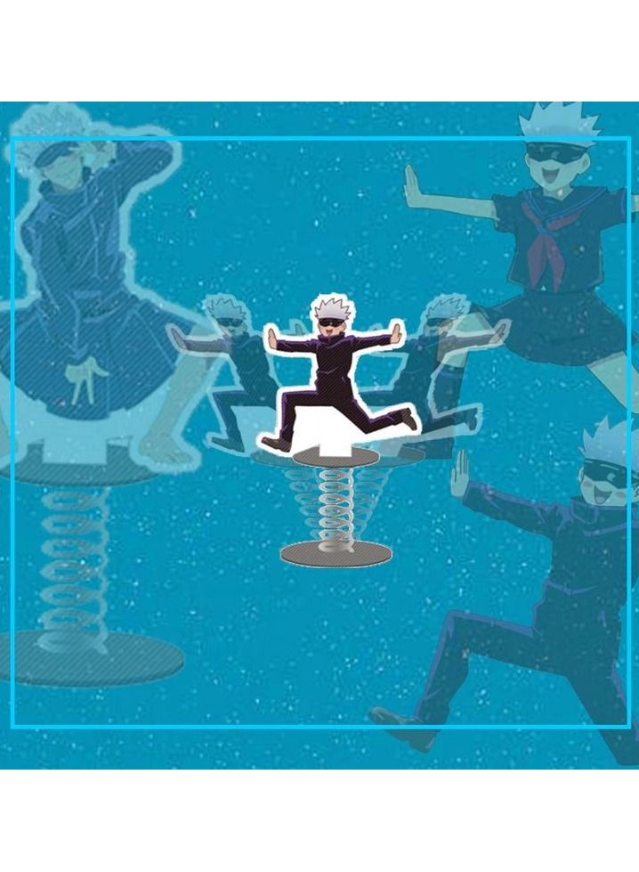 Jujutsu Kaisen Gojo Satoru Funny Standing Figure Anime Desk Display Stands Ornaments Shaking Shaking Acrylic Standing Plate  - Image 2