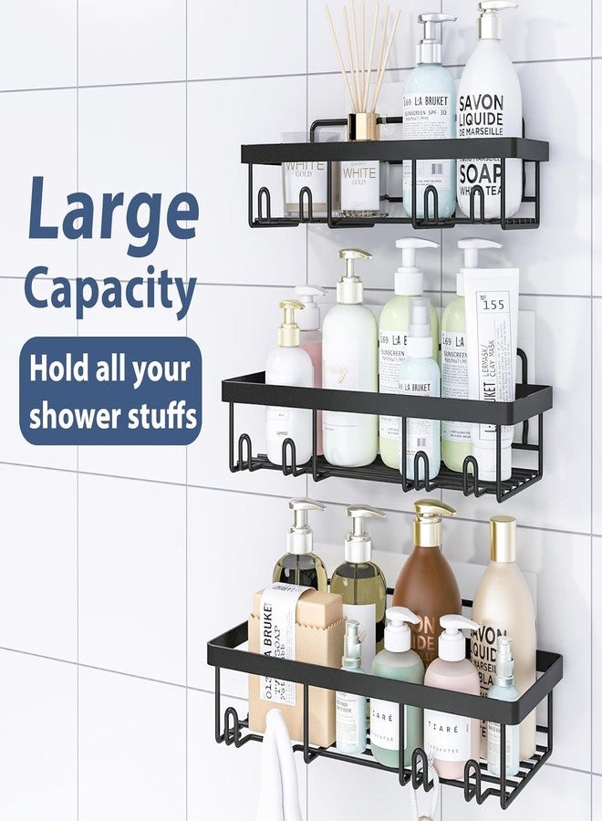 SNAPTRON 6 in 1 Self Adhesive Shelf Organizer/Bathroom Metal Racks and Shelves for Wall/Soap Holder & Tooth Brush Holder/Wall Stand for Bathroom Without Drill/Bathroom Accessories - Image 2