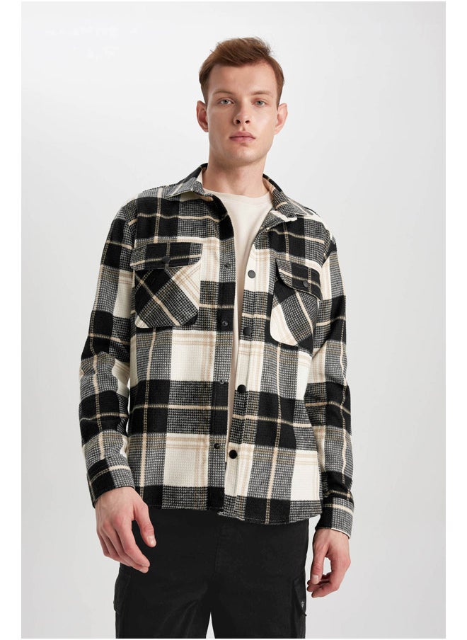 DeFacto - Man Relax Fit Woven Long Sleeve Shirt - Image 1