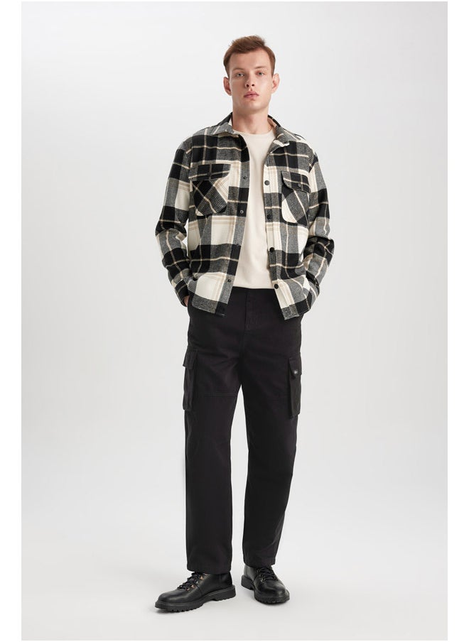 DeFacto - Man Relax Fit Woven Long Sleeve Shirt - Image 1