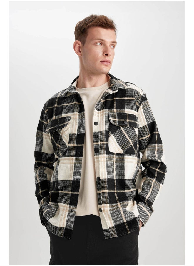 DeFacto - Man Relax Fit Woven Long Sleeve Shirt - Image 1