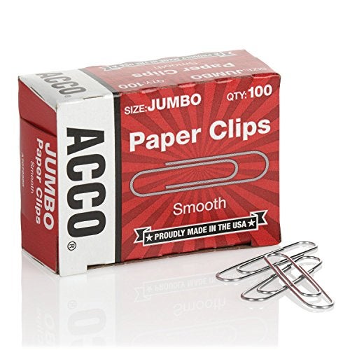 ACCO Brands ACCO Paper Clips, Jumbo, Smooth, Economy, 10 Boxes, 100/Box (72580) - Image 4