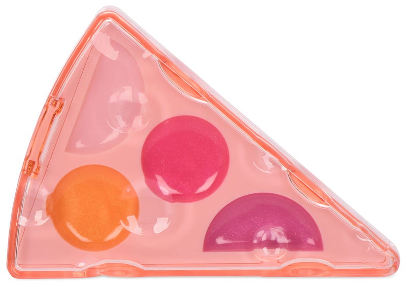 iscream Pizza Slice Shaped Vanilla Scented Solid Lip Gloss Trio - Image 2