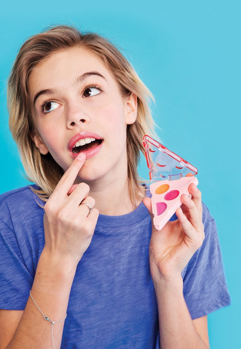 iscream Pizza Slice Shaped Vanilla Scented Solid Lip Gloss Trio - Image 4