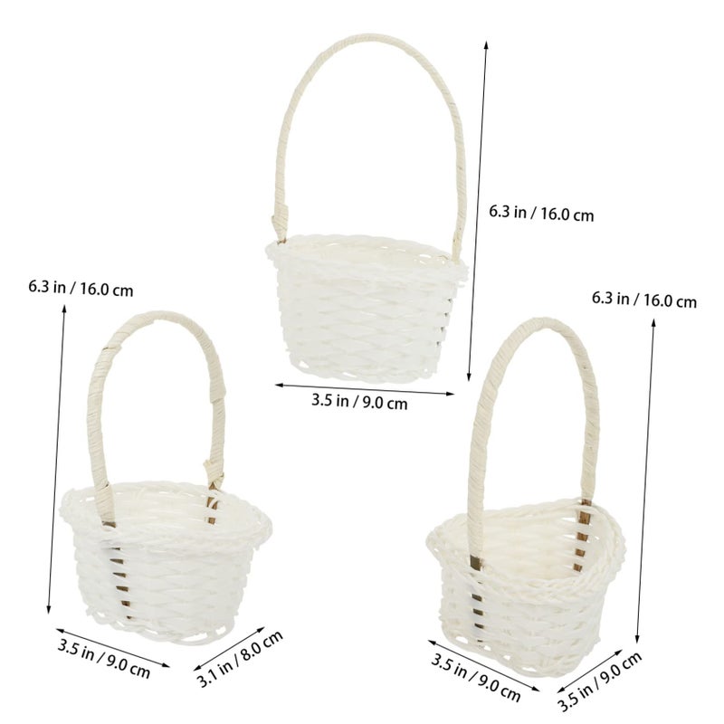 PRETYZOOM Mini Storage Basket Woven Organizer for Living Room Decor Photo Prop - Image 3