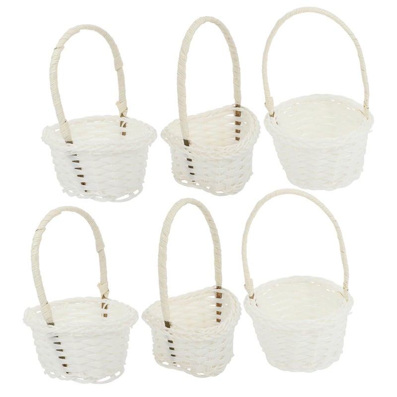 PRETYZOOM Mini Storage Basket Woven Organizer for Living Room Decor Photo Prop - Image 2